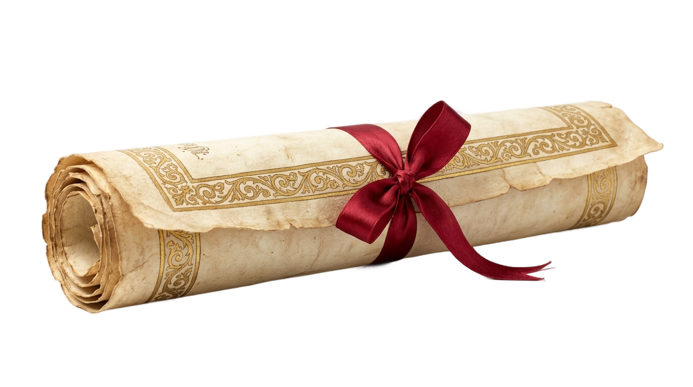 rolled certificate png PNG transparent background