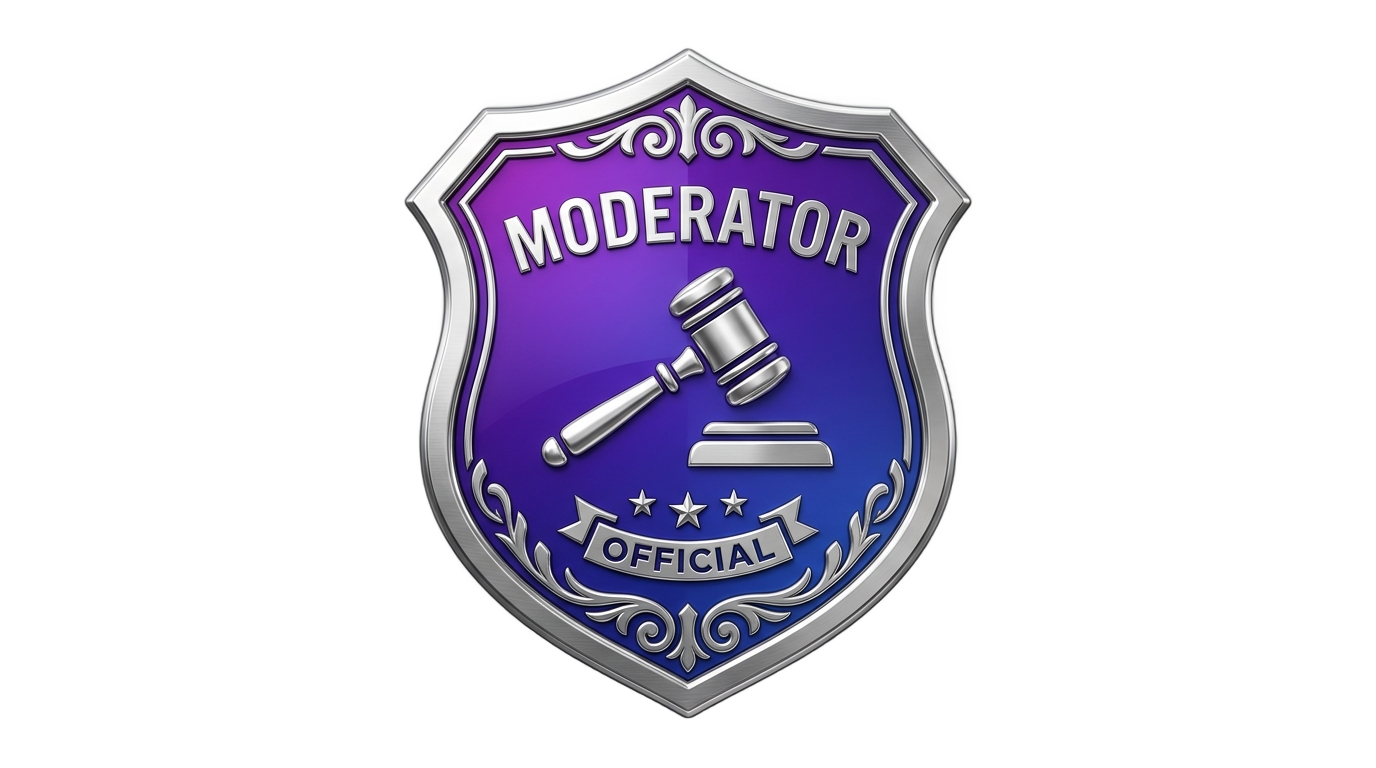 discord moderator badge png PNG transparent background