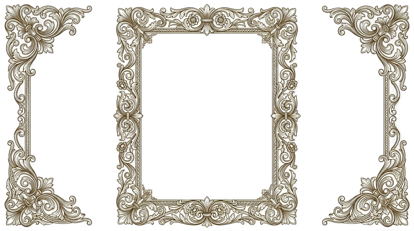 certificate border png portrait PNG transparent background