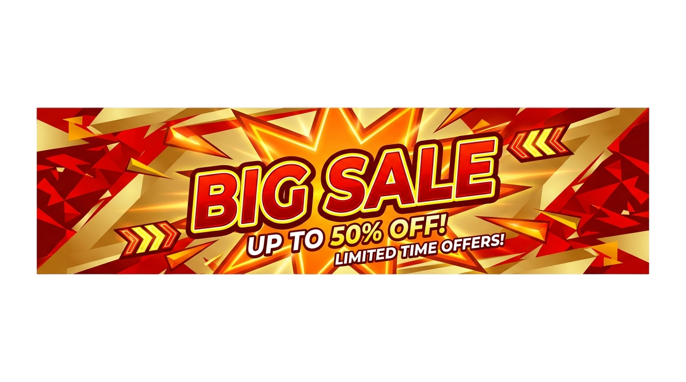 big sale banner png PNG transparent background