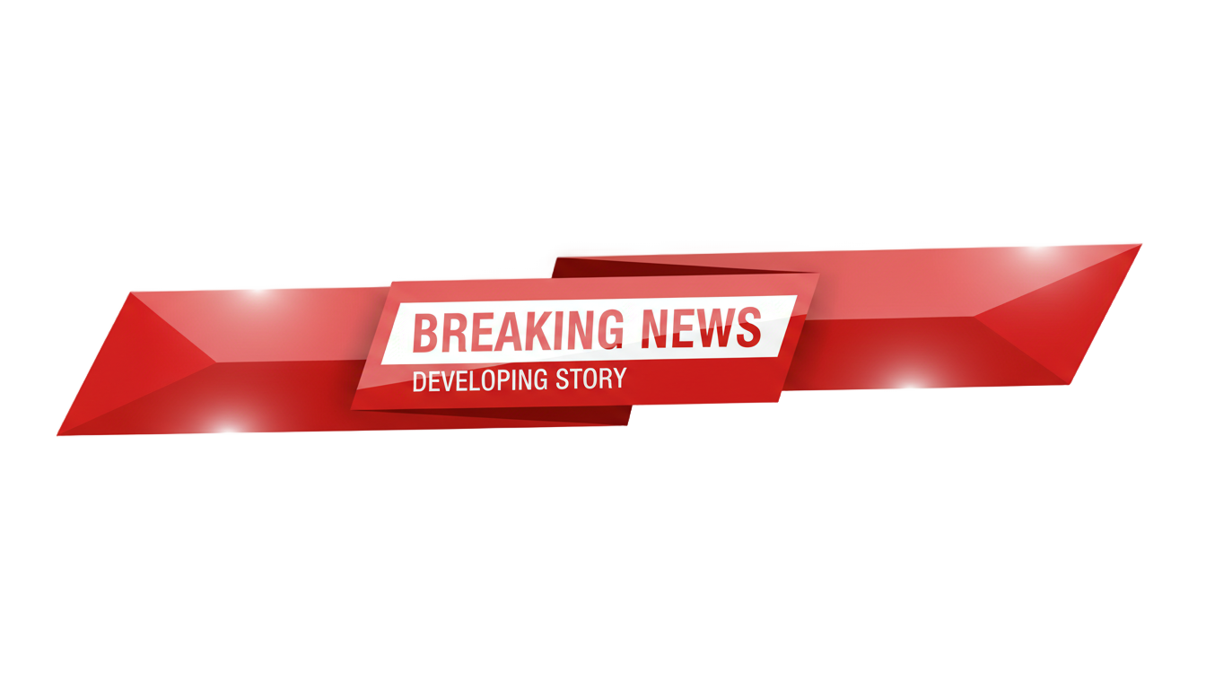 red news banner png PNG transparent background