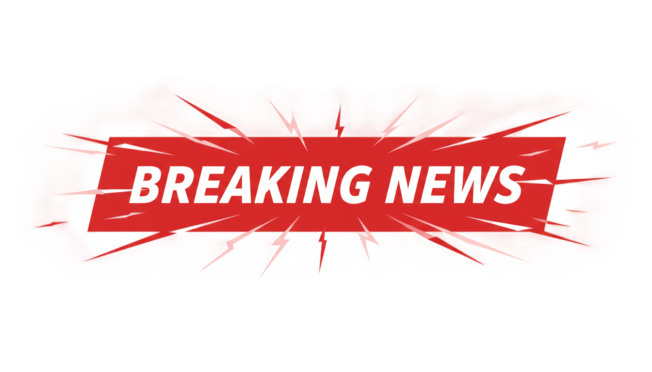 breaking news banner png PNG transparent background