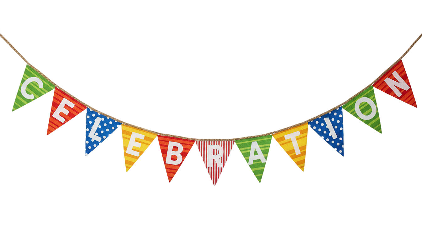 png birthday banner PNG transparent background