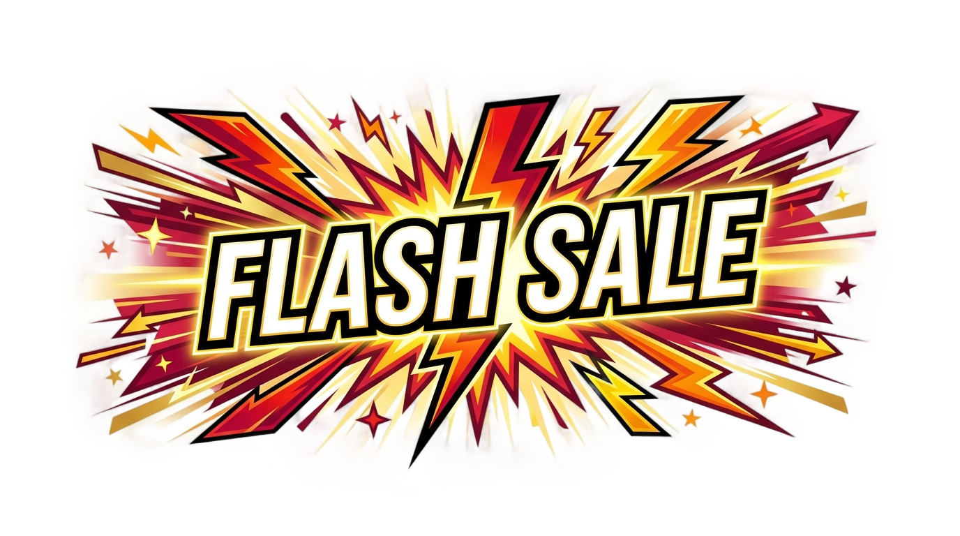 flash sale banner png PNG transparent background