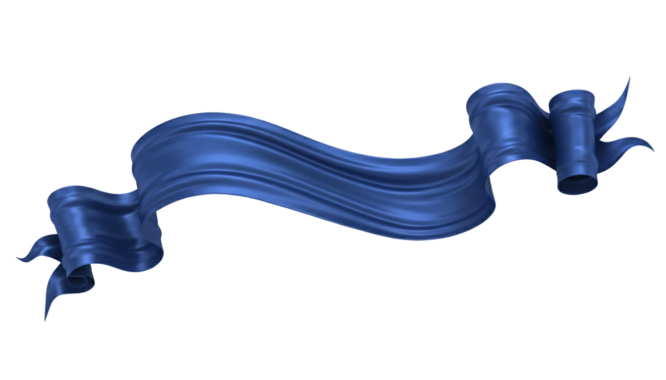 blue ribbon banner png PNG transparent background