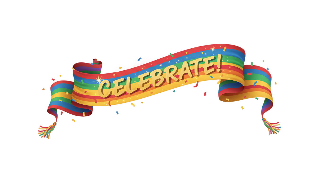 celebration banner png PNG transparent background