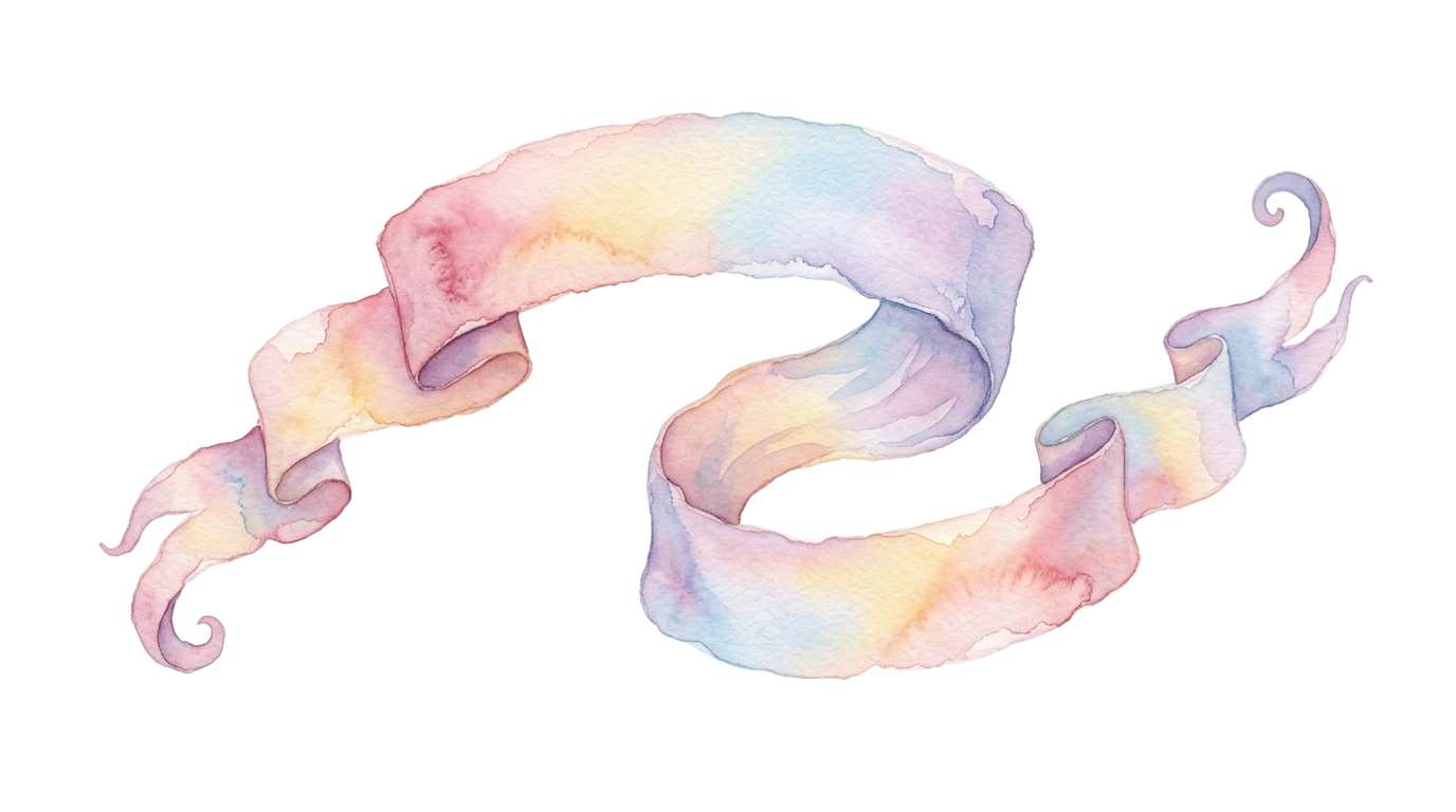 watercolor ribbon banner png PNG transparent background