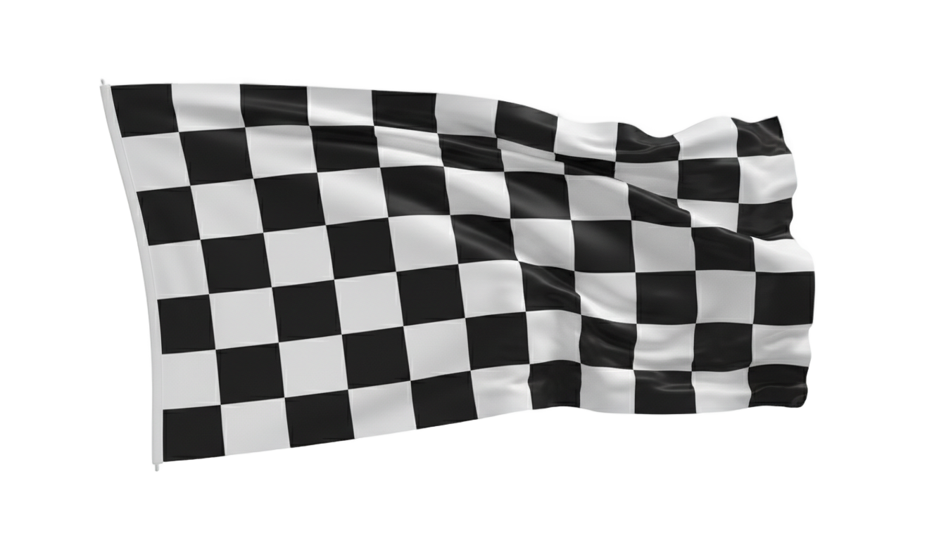 checkered flag banner png PNG transparent background