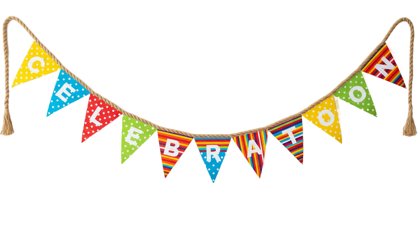 png birthday banner PNG transparent background