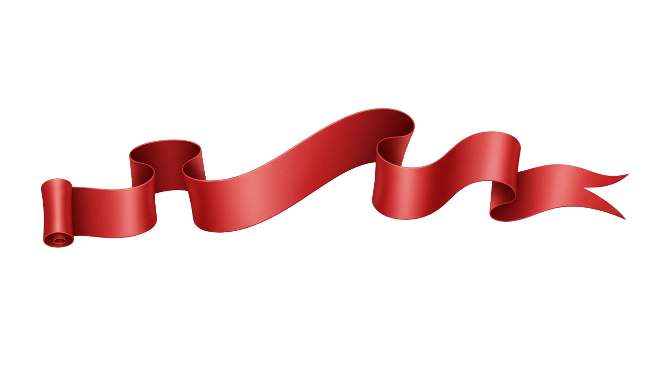 red banner png PNG transparent background