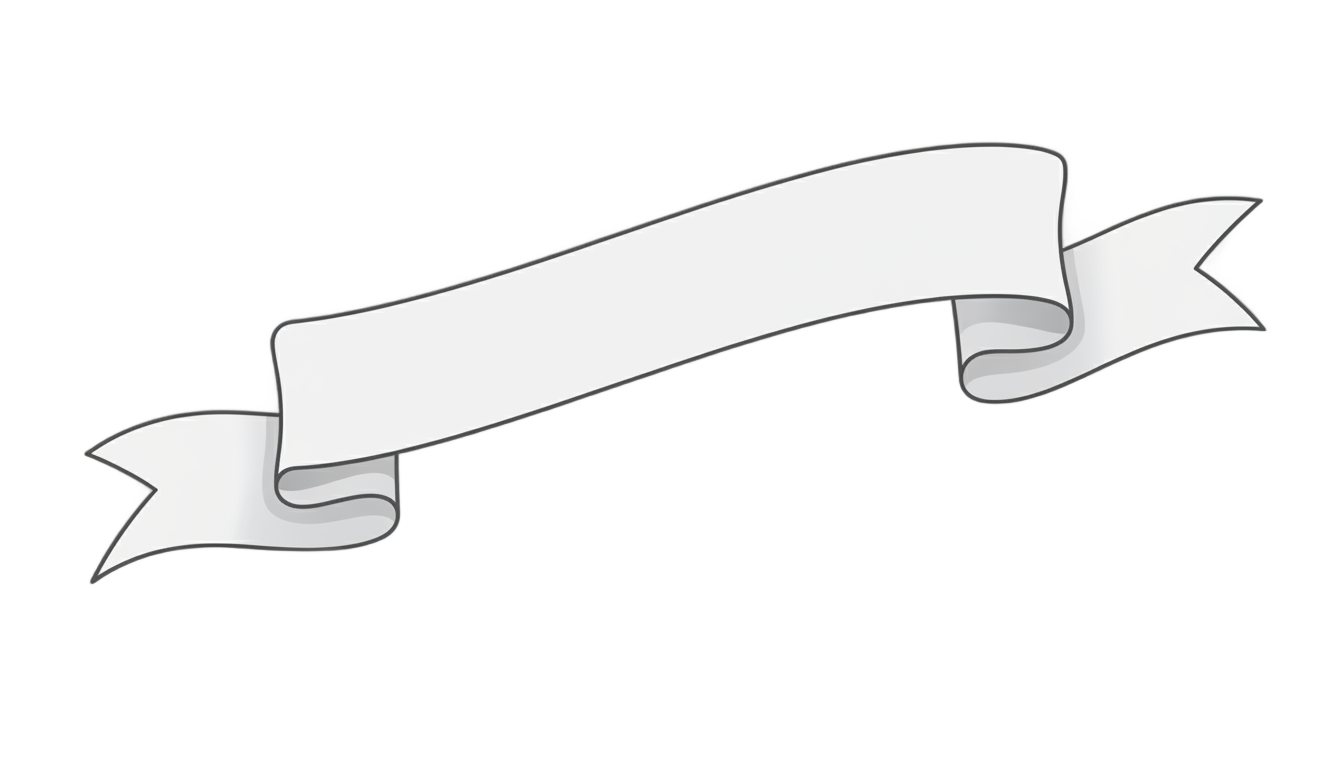 ribbon banner outline png PNG transparent background