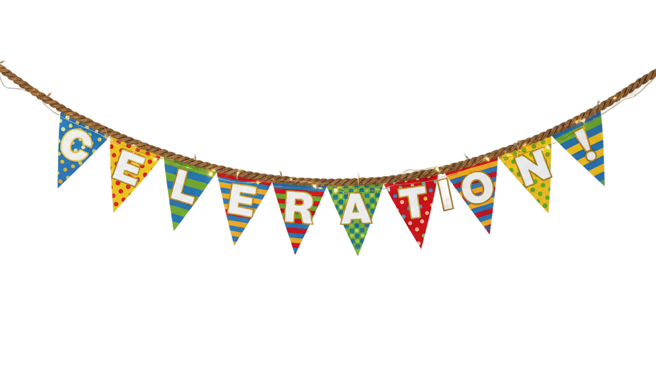 png birthday banner PNG transparent background