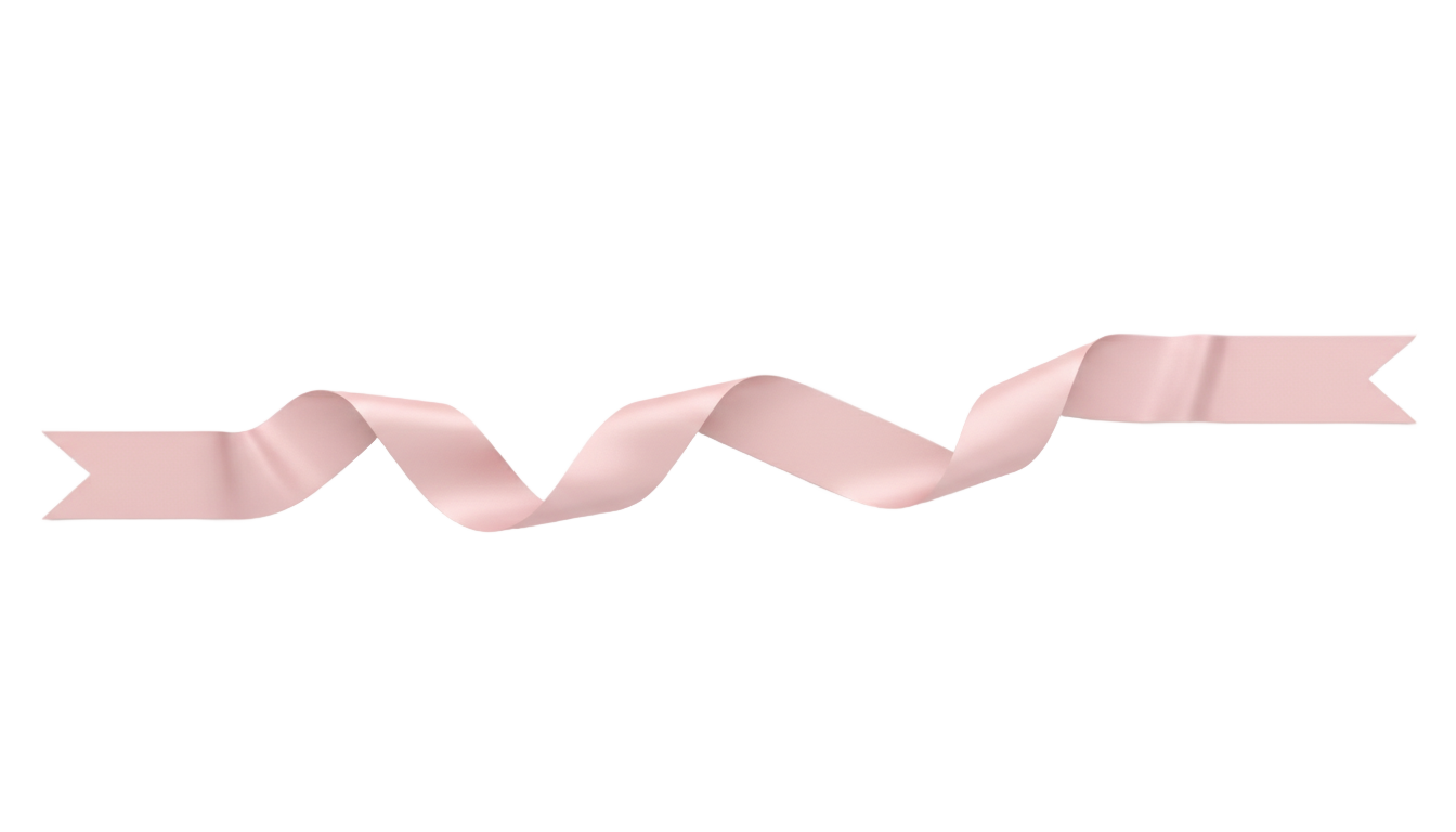 pink ribbon banner png PNG transparent background