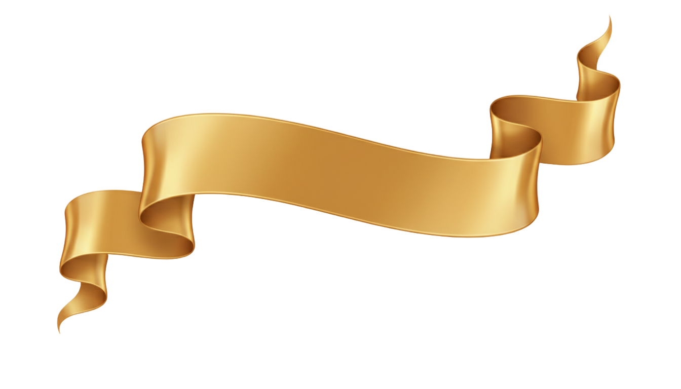 golden banner png PNG transparent background