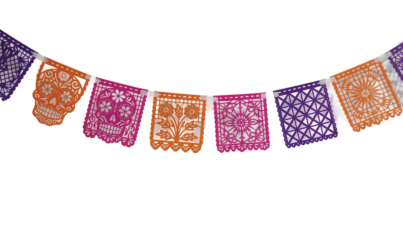 dia de los muertos banner png PNG transparent background