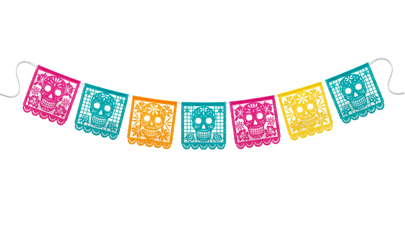 mexican paper banner png PNG transparent background