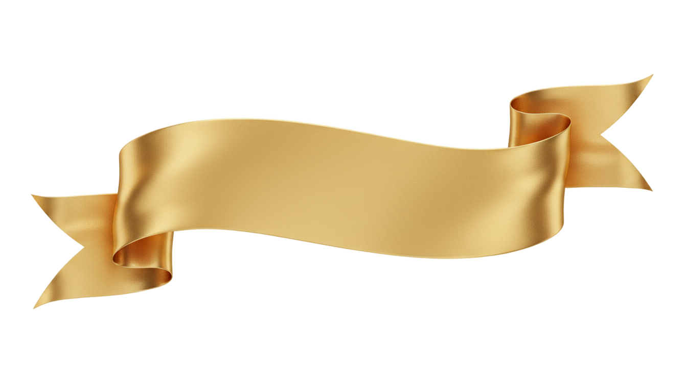 golden banner png PNG transparent background