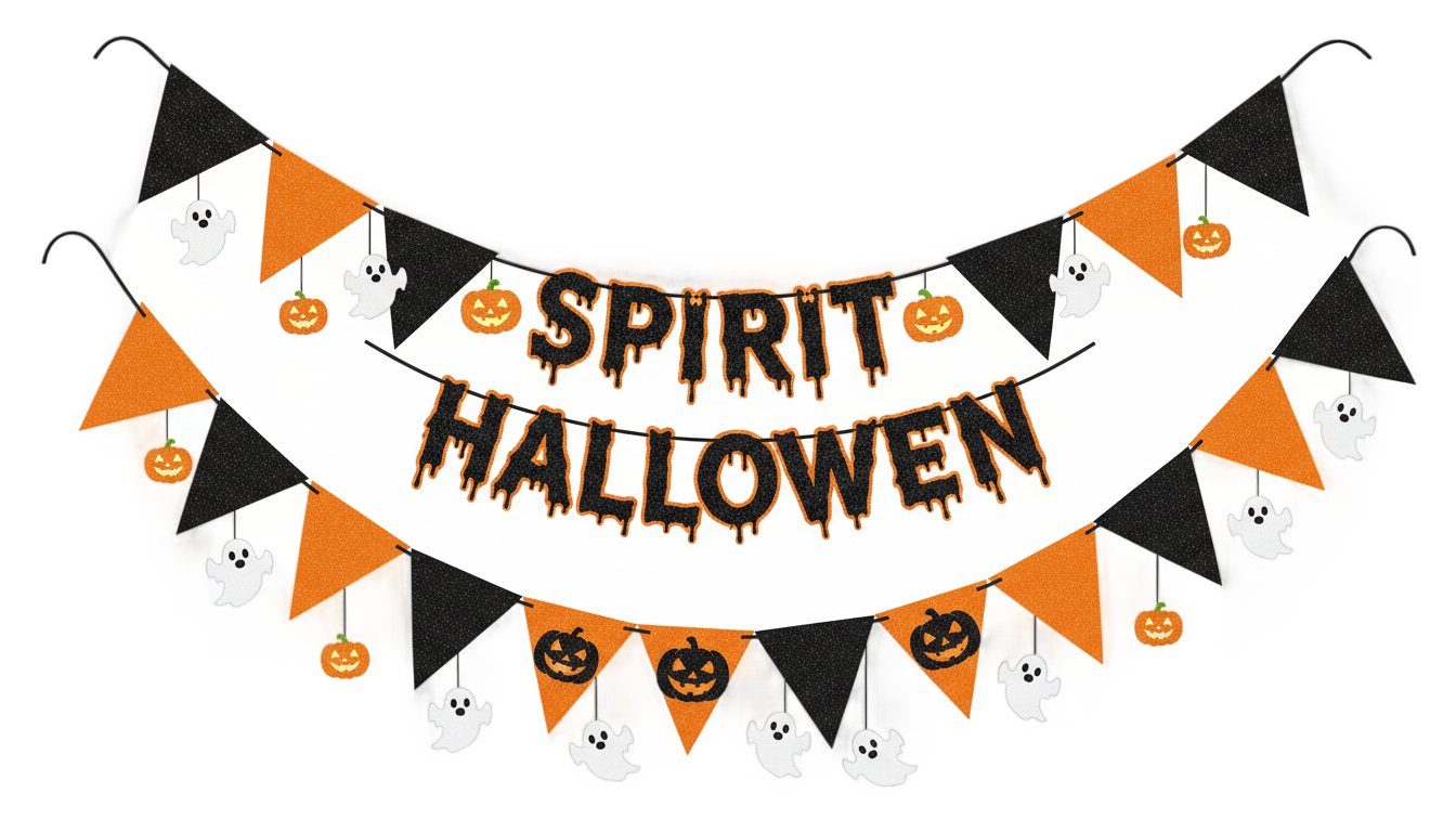spirit halloween banner png PNG transparent background
