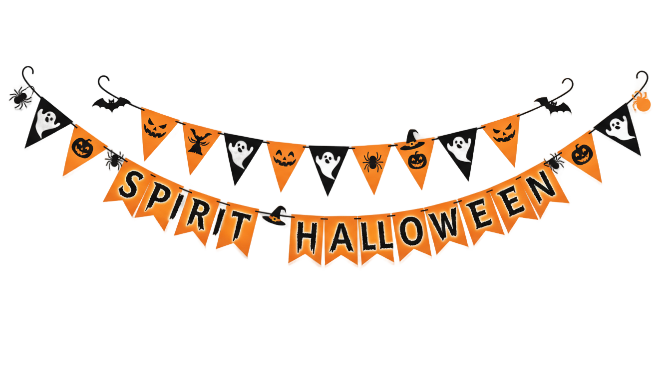 spirit halloween banner png PNG transparent background