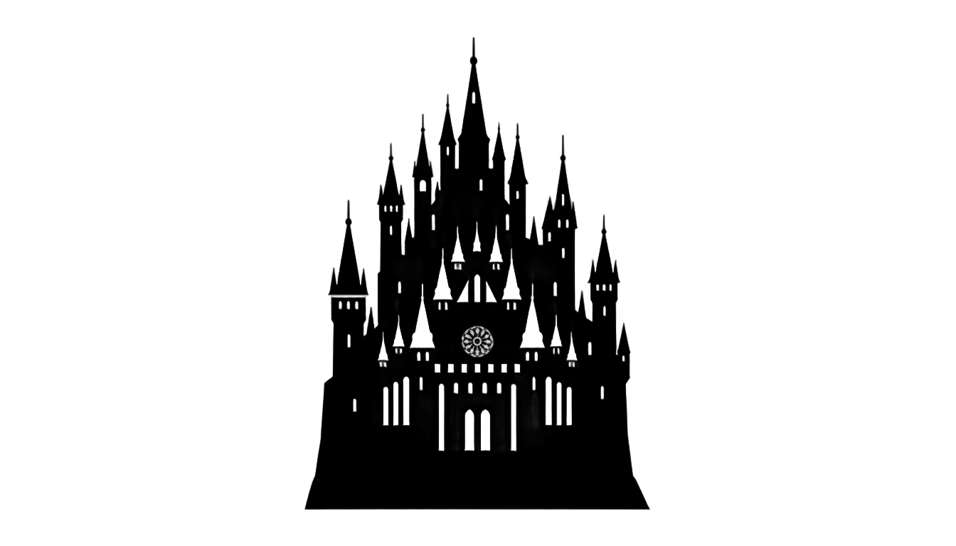 hogwarts castle silhouette png PNG transparent background