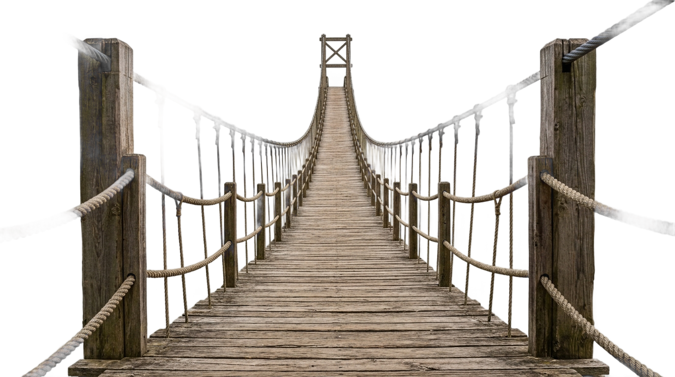 hanging bridge png PNG transparent background