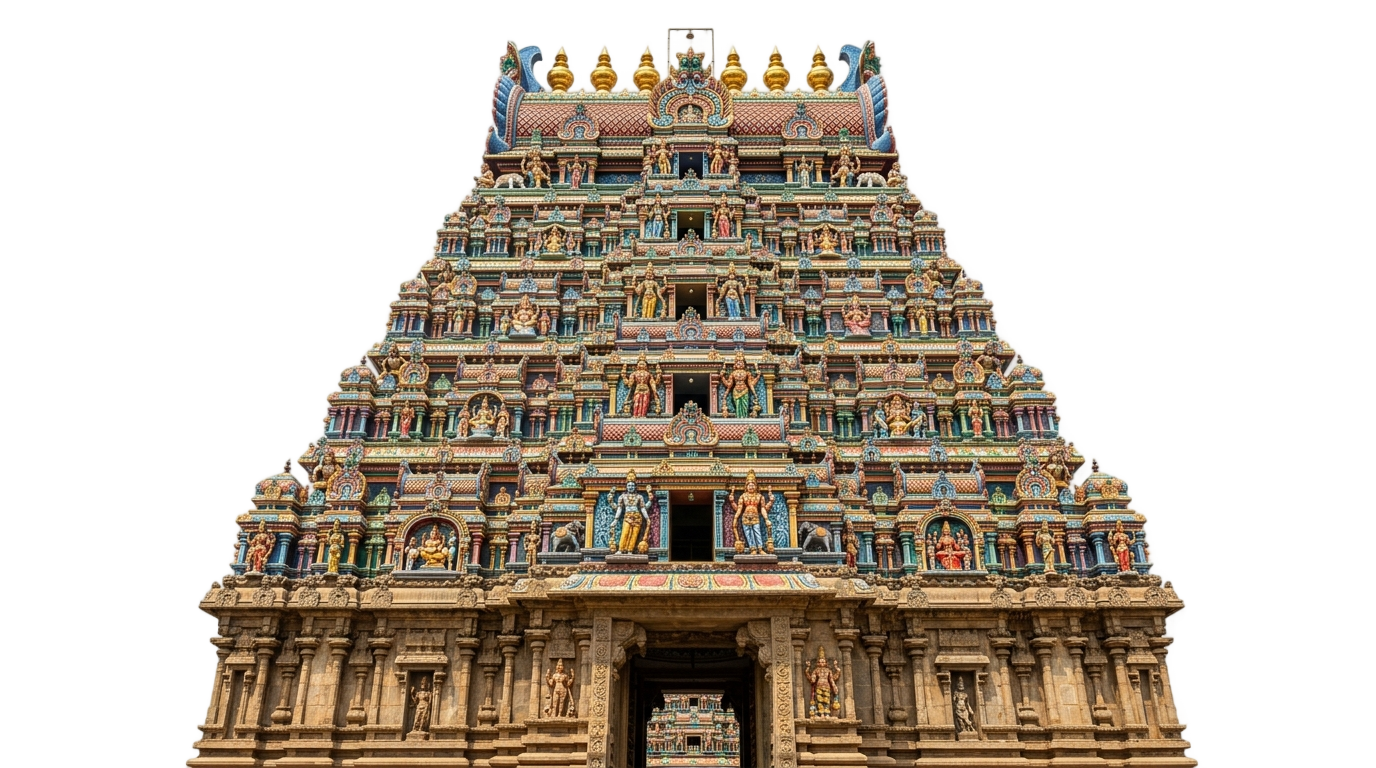 south indian temple png PNG transparent background