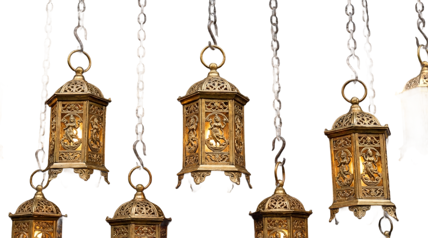 hanging temple lamps png PNG transparent background