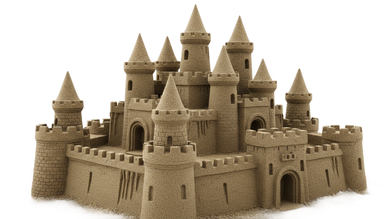 sand castle png PNG transparent background
