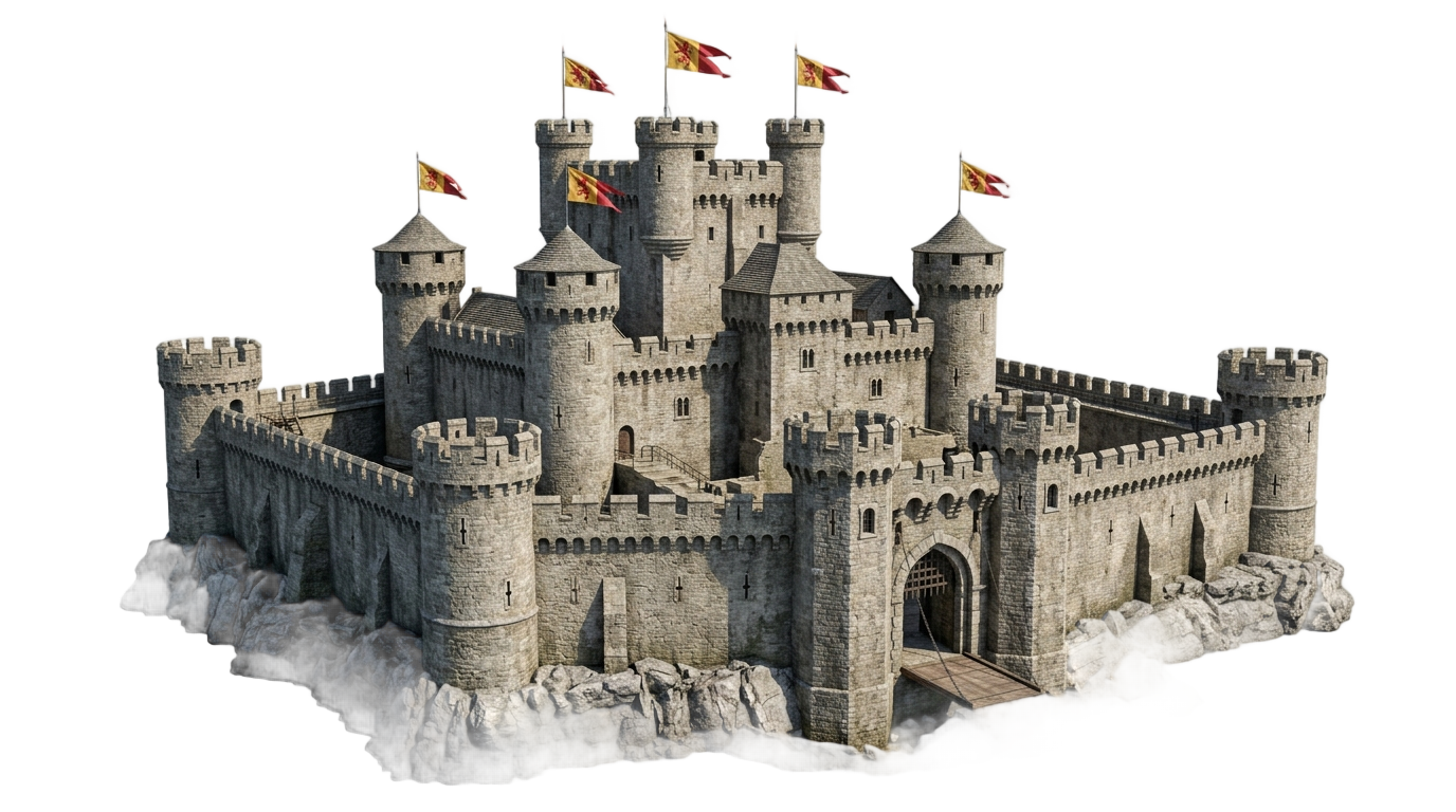castle illustration png PNG transparent background