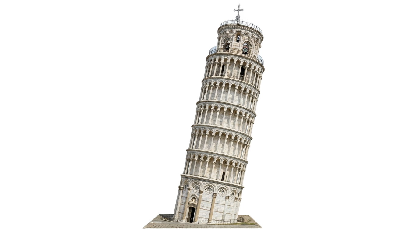leaning tower of pisa clipart png PNG transparent background