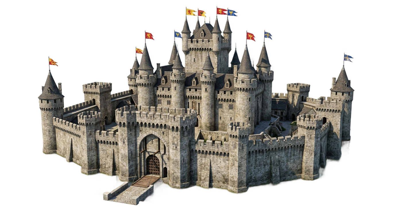 castle design png PNG transparent background
