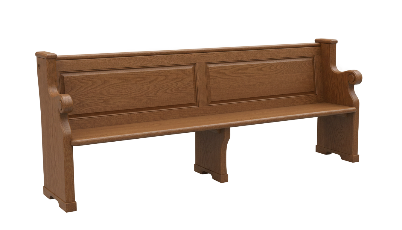 church pew png PNG transparent background