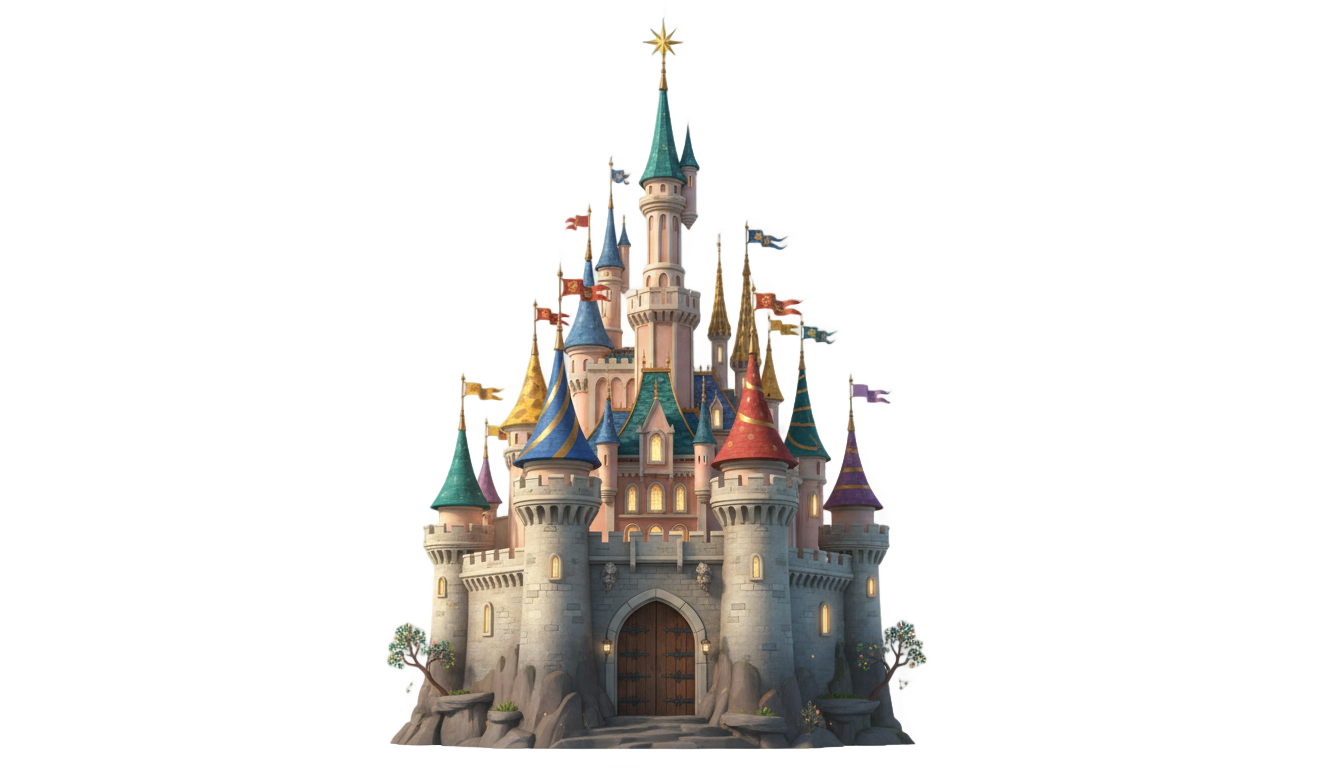 princess castle png PNG transparent background