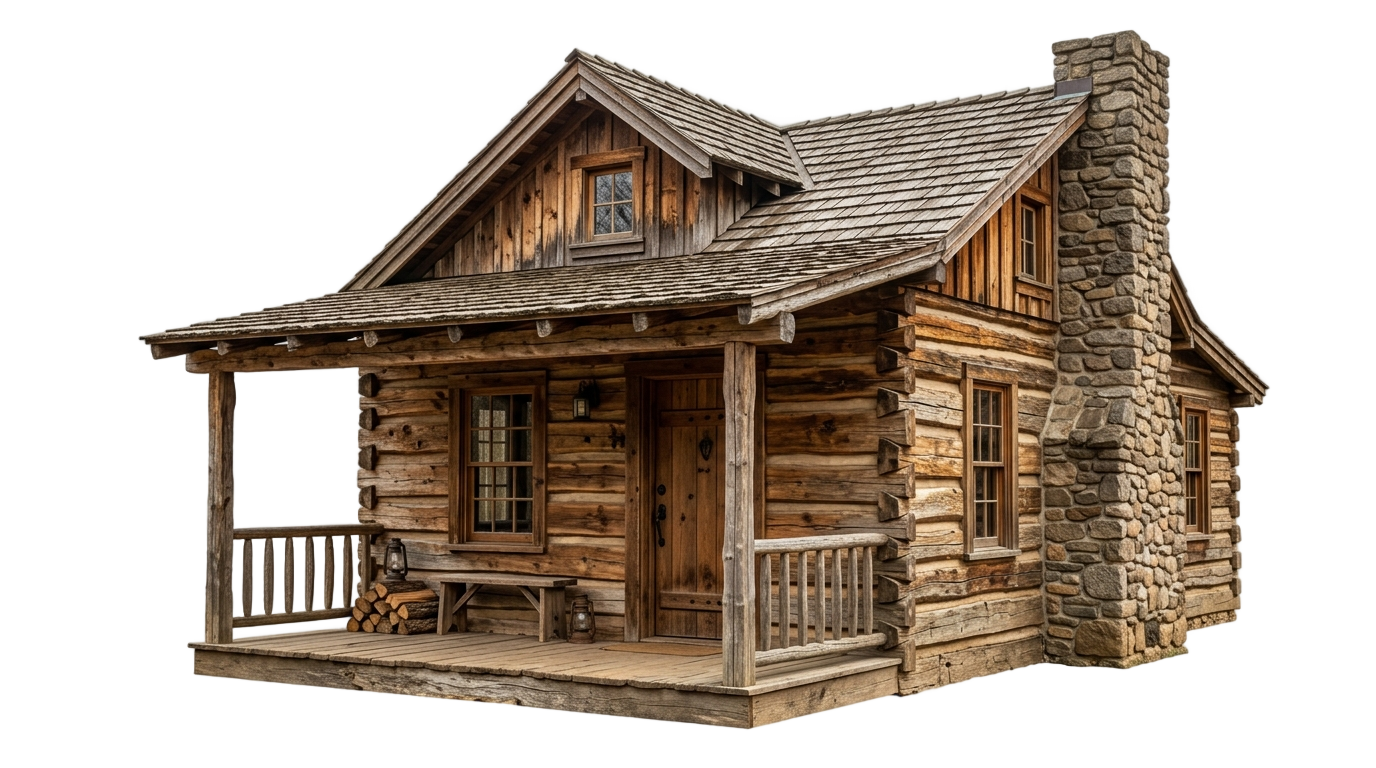 wood cabin png PNG transparent background