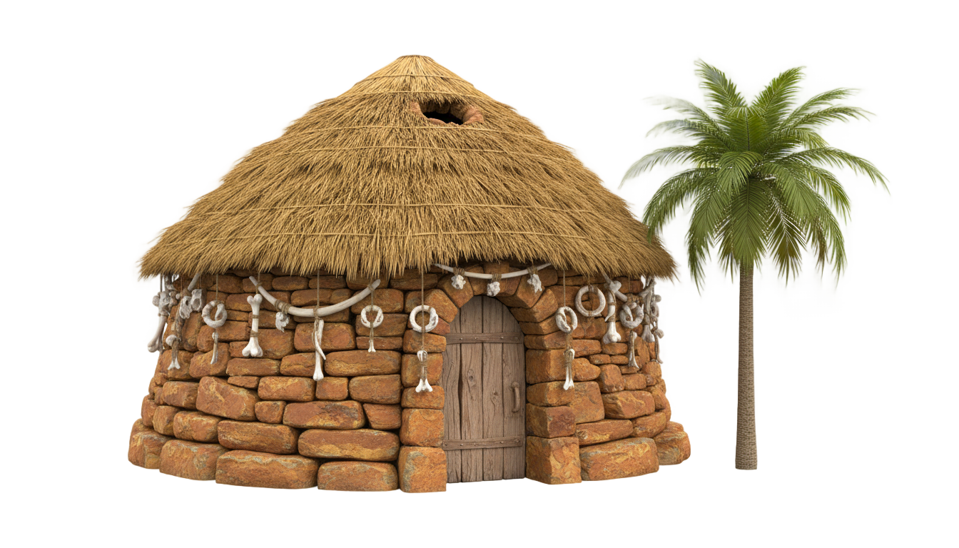 flintstones house png PNG transparent background