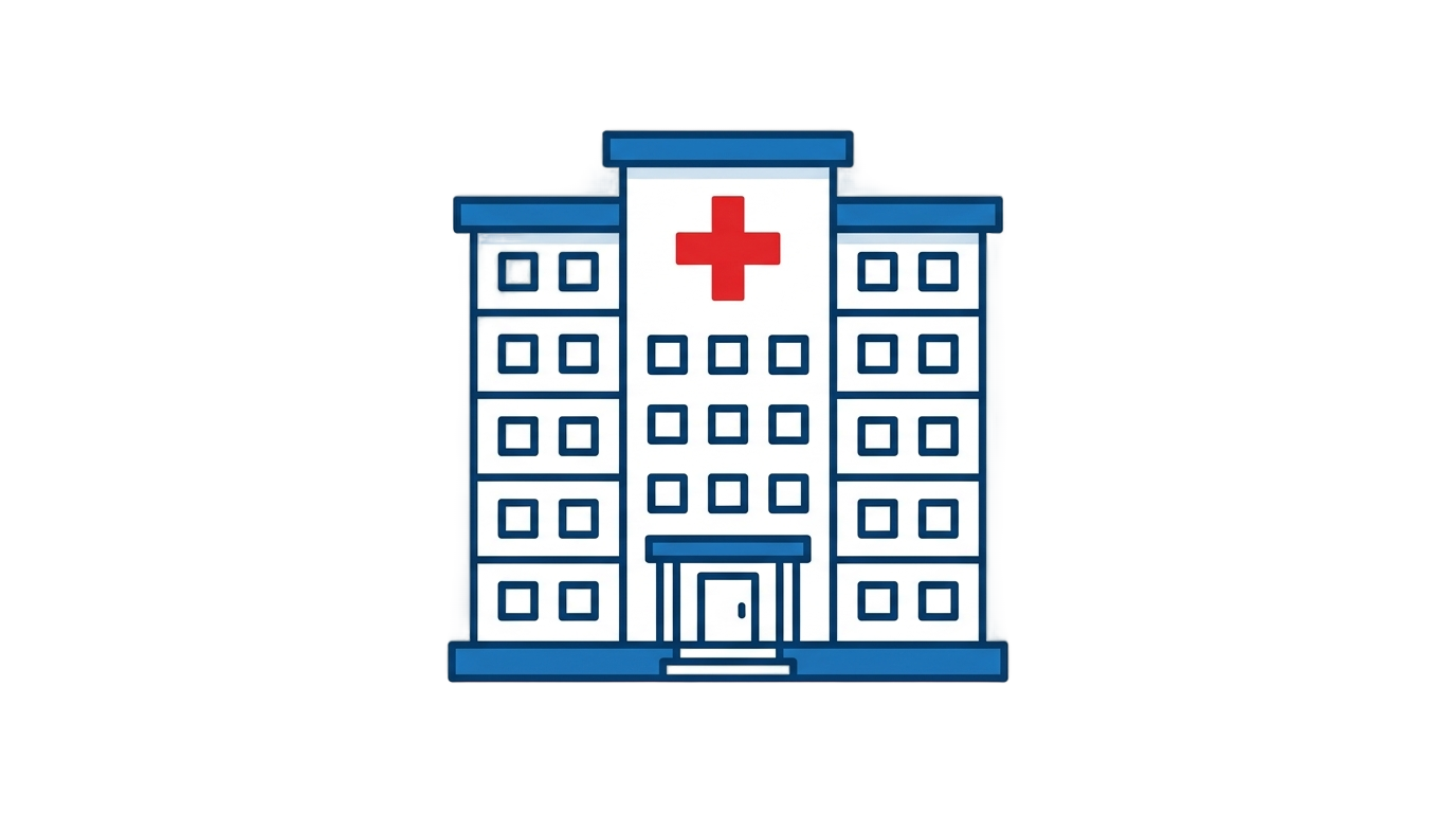 hospital building logo png PNG transparent background