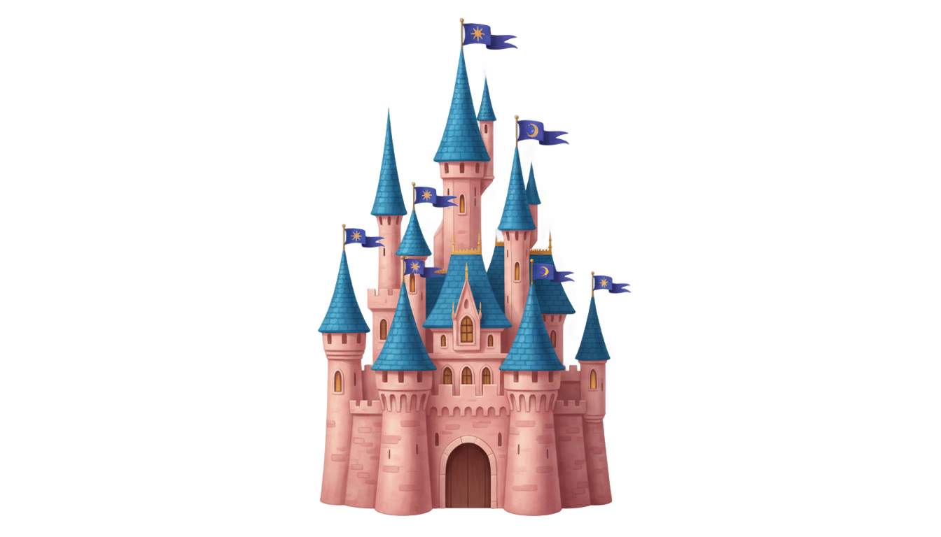 sleeping beauty castle png PNG transparent background