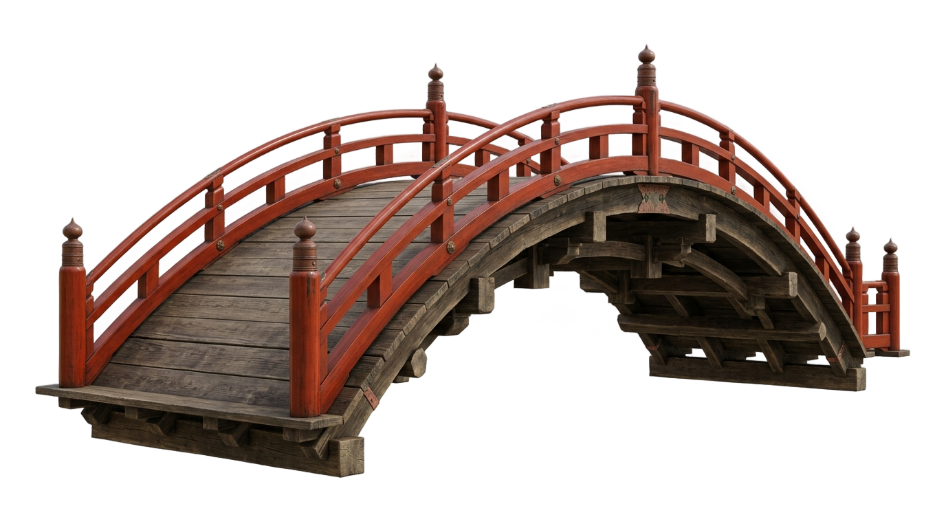 japanese bridge png PNG transparent background