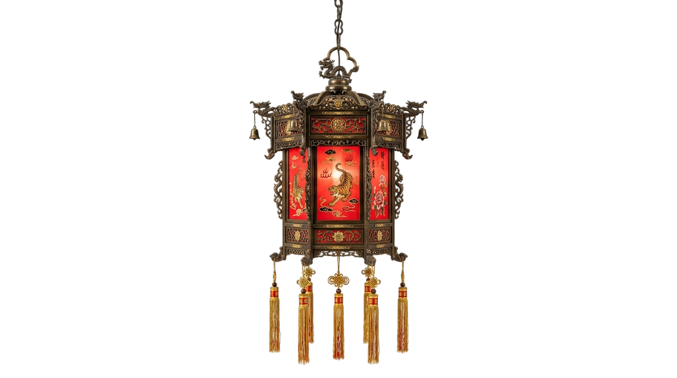 temple hanging lamp png PNG transparent background