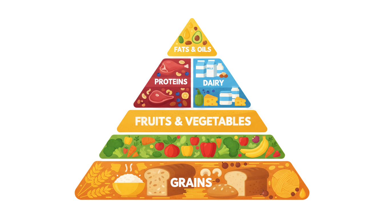 food pyramid png PNG transparent background