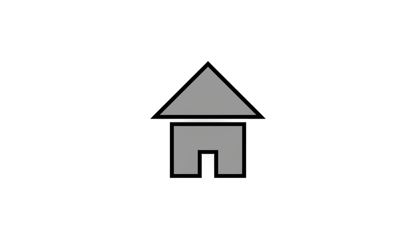 minimalist house icon png PNG transparent background