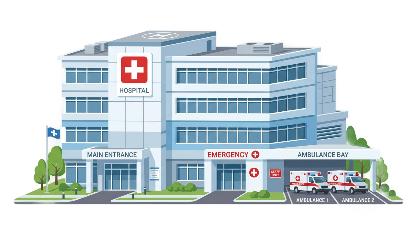 vector hospital png PNG transparent background