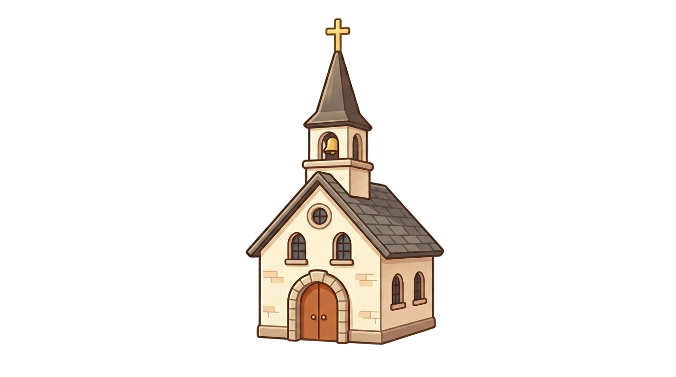 church emoji png PNG transparent background