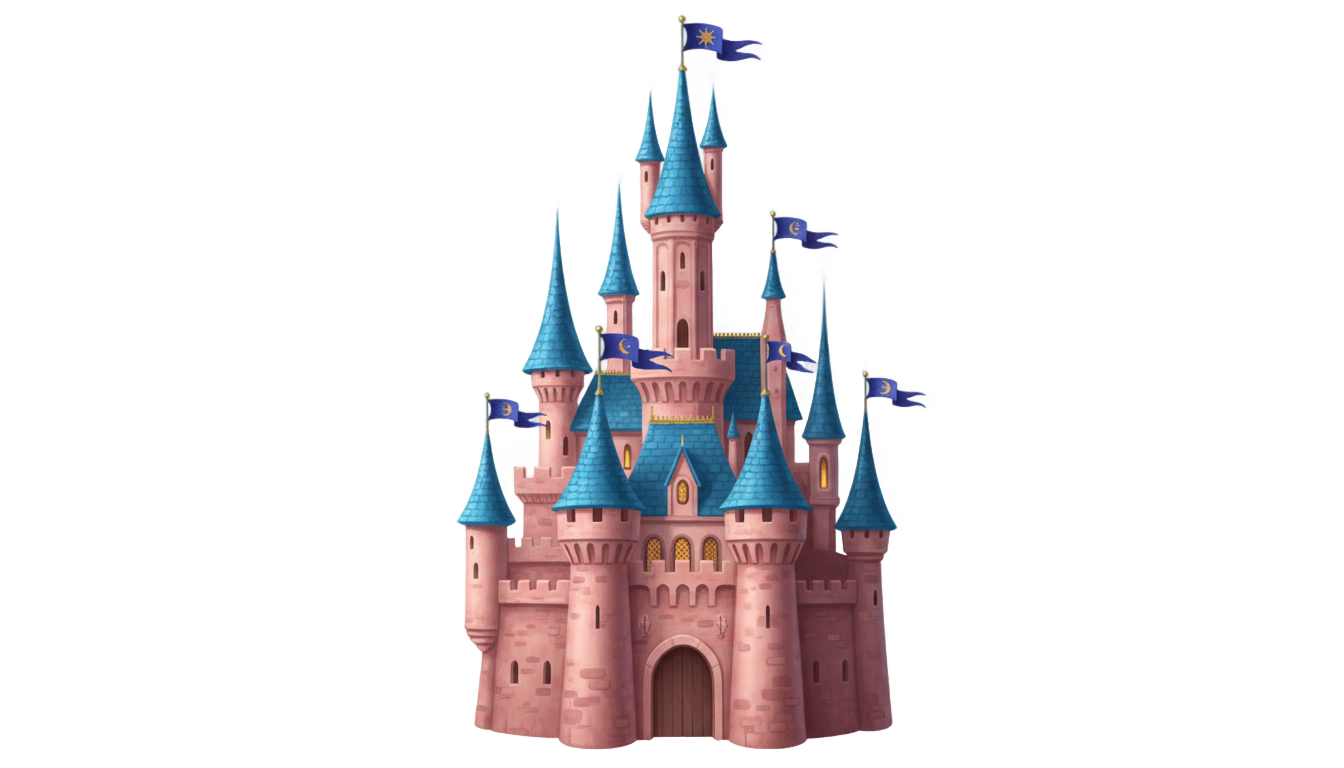 sleeping beauty castle png PNG transparent background