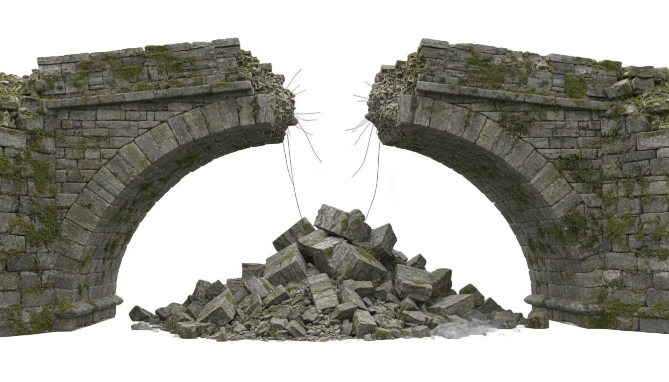 broken bridge png PNG transparent background