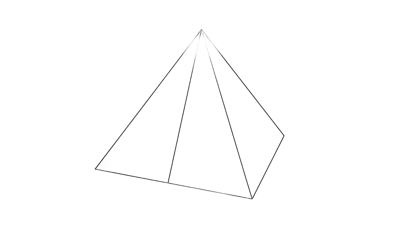 pyramid outline png PNG transparent background