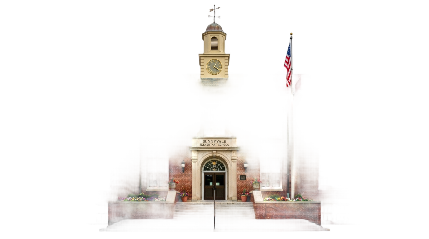 cartoon school building png PNG transparent background