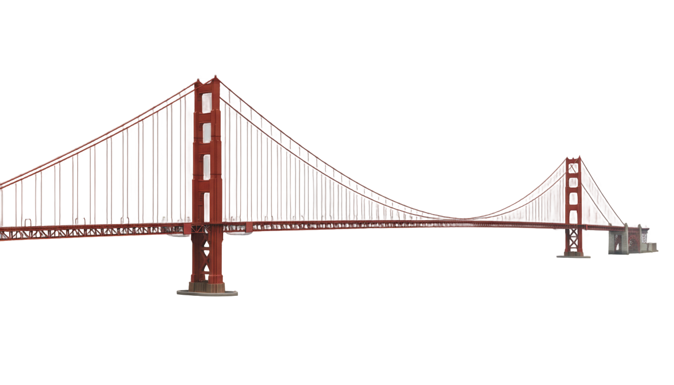 san francisco bridge png PNG transparent background