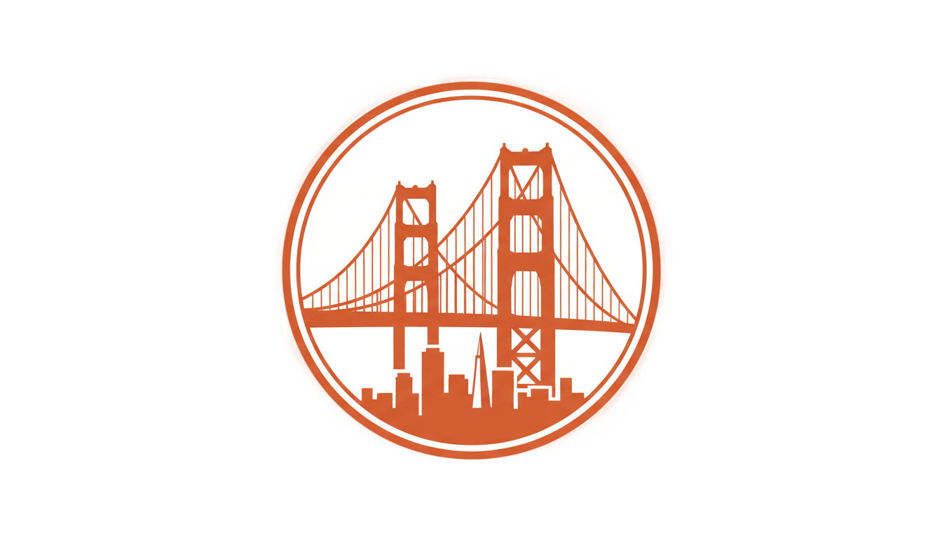 golden gate bridge logo png PNG transparent background