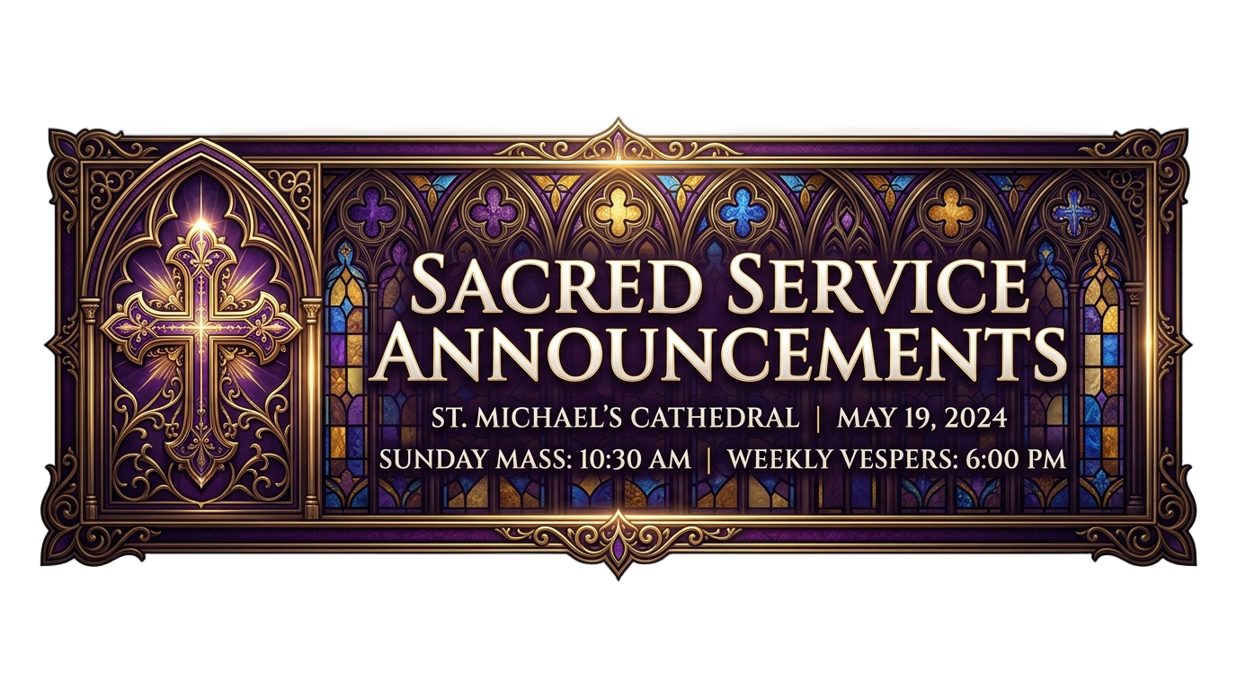 church lower thirds png PNG transparent background